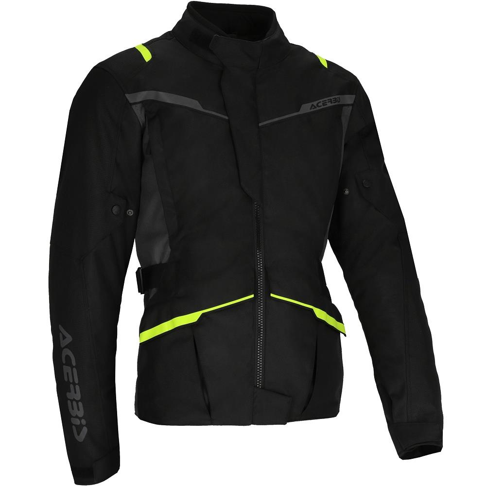 BLUSAO ACERBIS CE X-TRAVEL PRETO/AMARELO FLUO