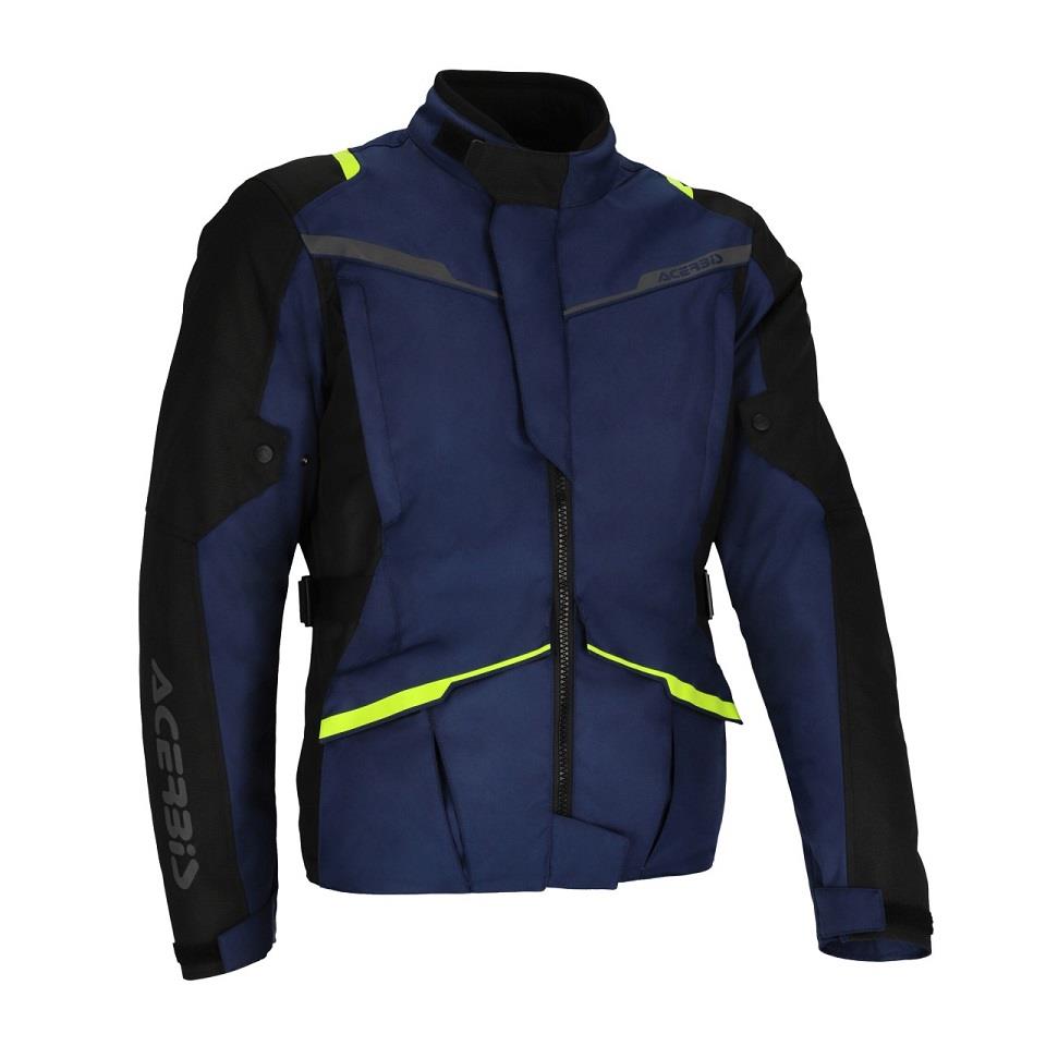 BLUSAO ACERBIS CE X-TRAVEL AZUL/AMARELO FLUO