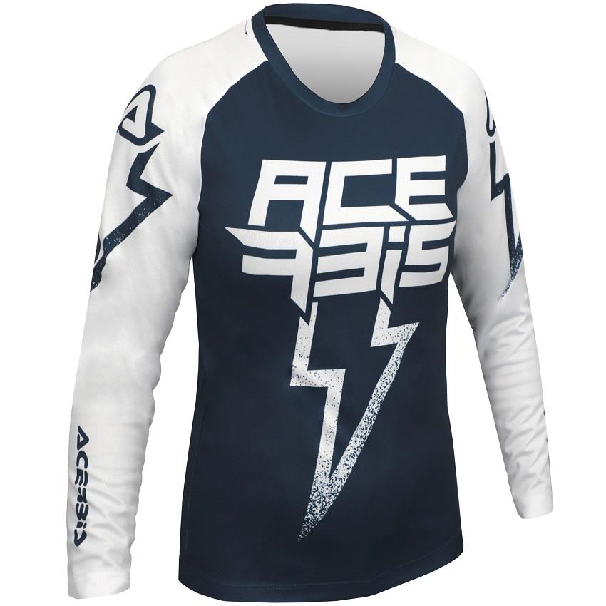 CAMISOLA ACERBIS J-KID BLIZZARD AZUL/BRANCO