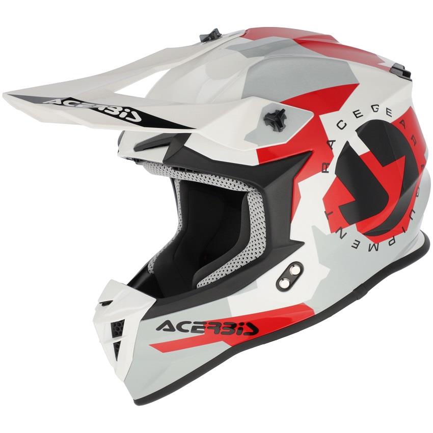 CAPACETE ACERBIS LINEAR 22.06 BRANCO/CINZA