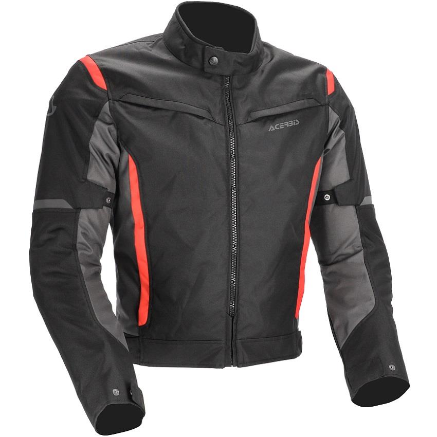 BLUSAO ACERBIS CE X-MAT 2.0 PRETO/VERMELHO