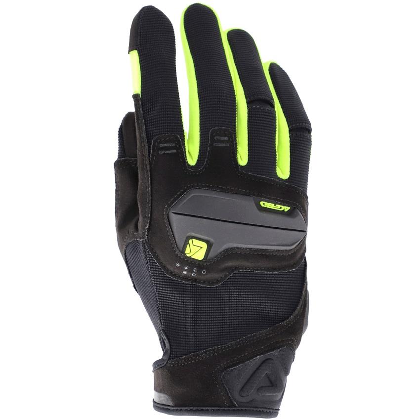 LUVAS ACERBIS CE X-STREET PRETO/AMARELO