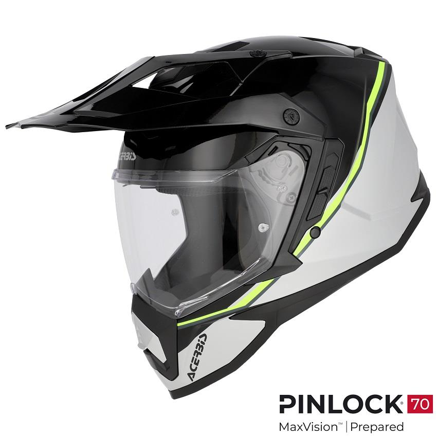 CAPACETE ACERBIS ASSAULT GRAPHIC PRETO/AMARELO FLUO