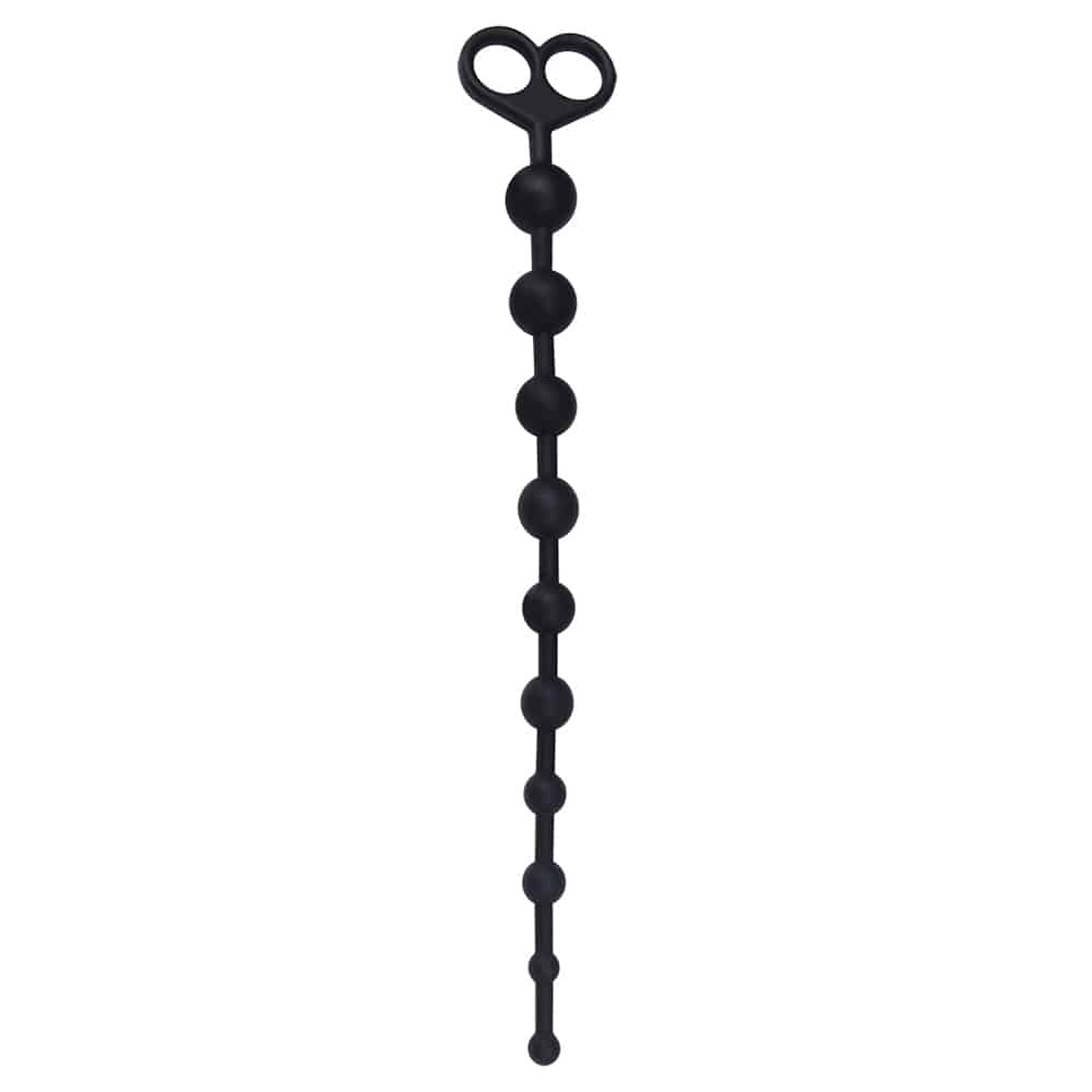 Silicone – Bolas Anéis Anal Juggling Ball Pretas
