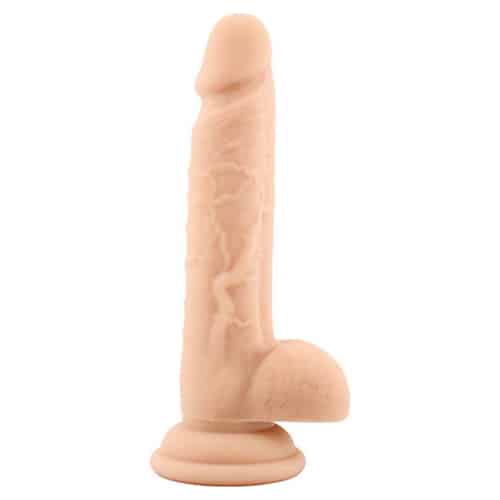 Toyz4lovers – Dildo Em Silicone Real Safe Rod Slim Branco 14 Cm