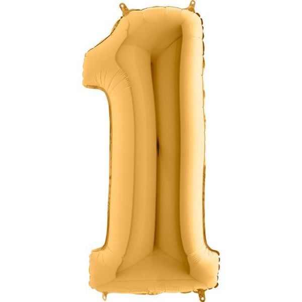 Grabo Balão Foil 40" Nº 1 Dourado Velho - 460000021