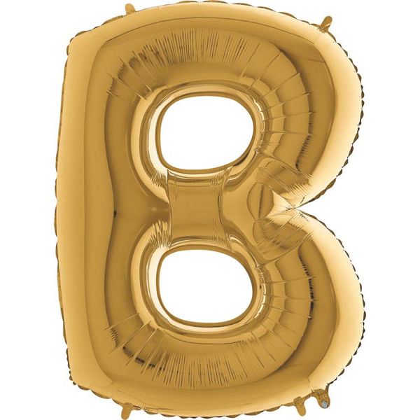 Grabo Balão Foil 40" Letra B Ouro 1 un.