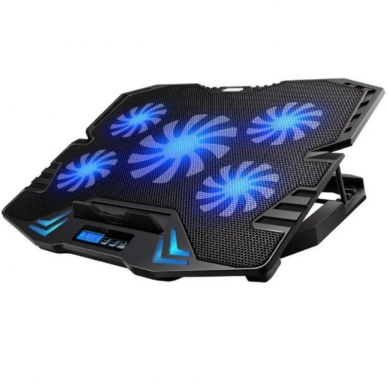 Cooler de Portátil Ewent com 5 Ventoinhas Silenciosas até 17" + 2 USB