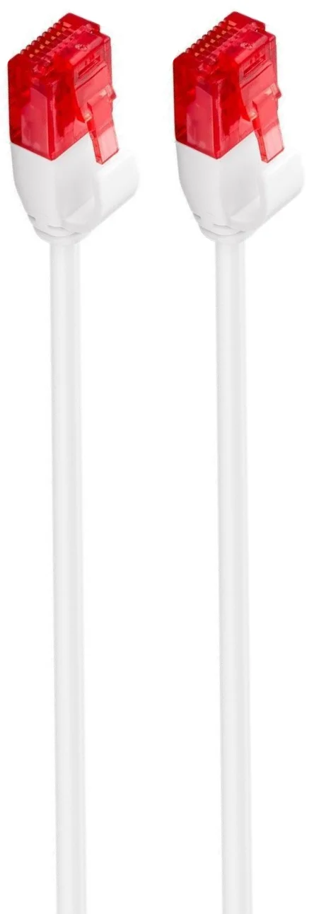 Cabo de Rede Slim Ewent RJ45 U/UTP Slim Cat.6 25 CM Branco