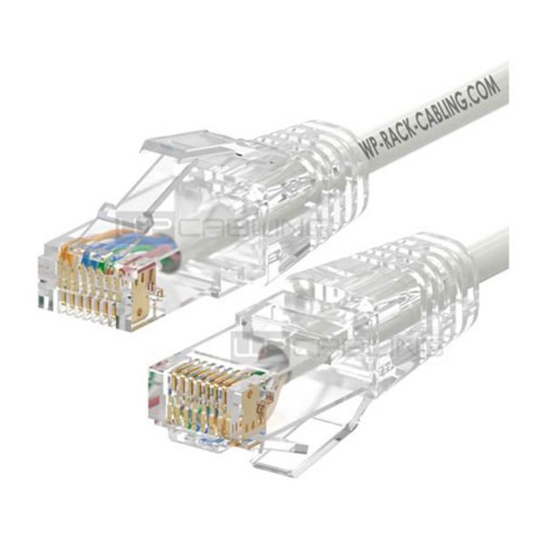 WP Rack Cabo de Rede Slim Cat.6 U/UTP 0.5m Branco