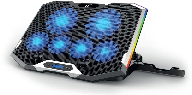 Cooler de Portátil Ewent com 6 Ventoinhas até 15.6" 6 Vel. RGB