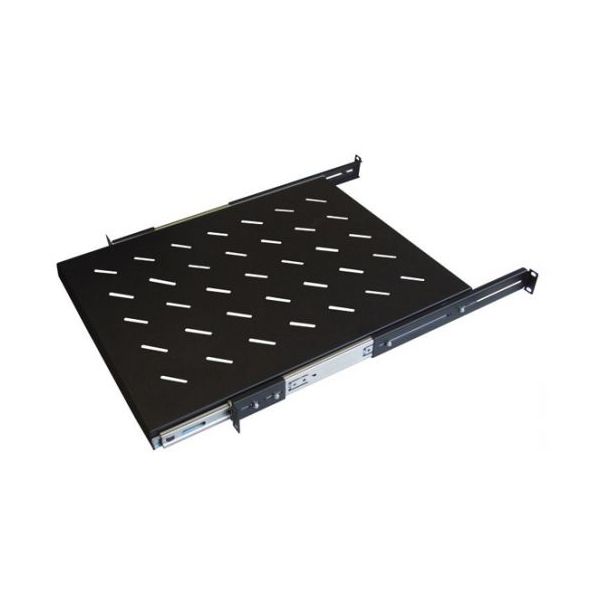 WP Rack & Cabling Prateleira Deslizante 1U 4 Pontos Fixação 650mm Preto