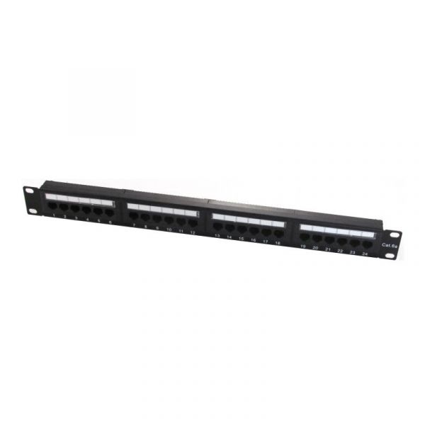 WP Rack & Cabling Patch Panel 19" Cat.6a UTP 24 Portos RJ45 1U WPC-PAN-6AU-24