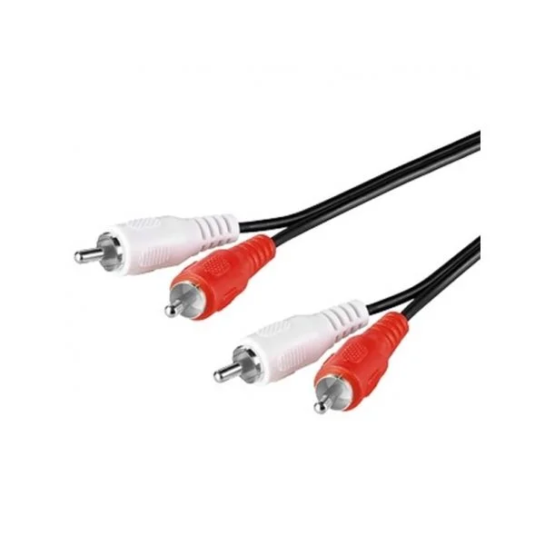 Ewent Cabo Audio 2x Rca Macho Para 2x Rca Macho de 0.5m Black - Ec1600