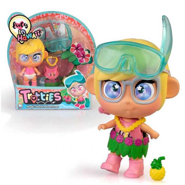 Famosa Mini Trotties Lucy In Hawaii Doll Rosa
