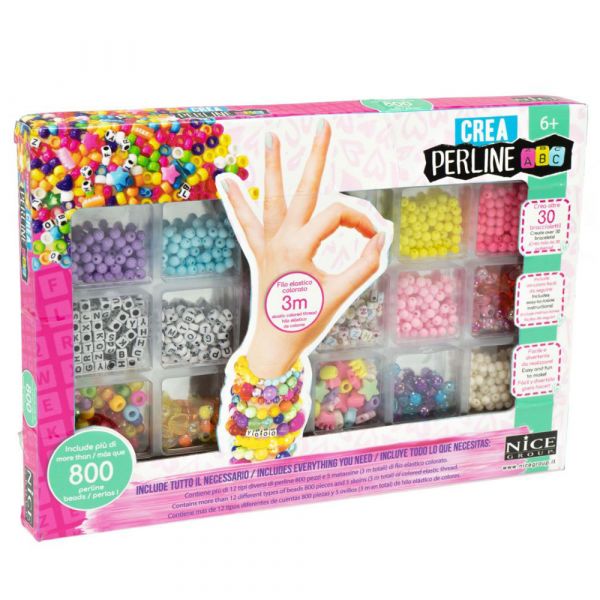 Kit De Pulseiras Crea Perline Abc 800 Peças