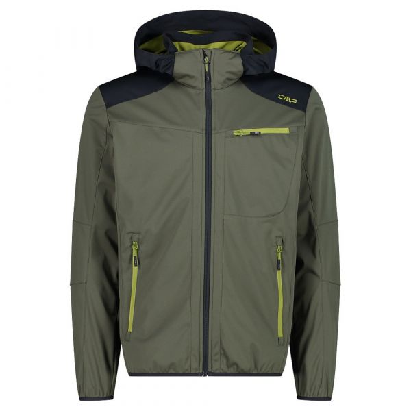 Cmp Zip Hood 32a5017 Softshell Jacket Verde 3XL Homem