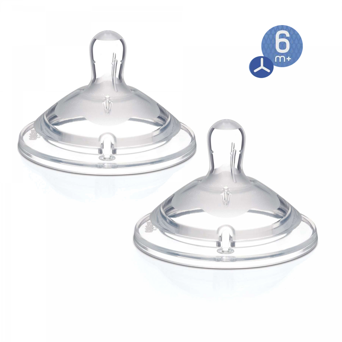 CHICCO Tetina Natural Feeling 6M+ Fluxo Rápido 2un