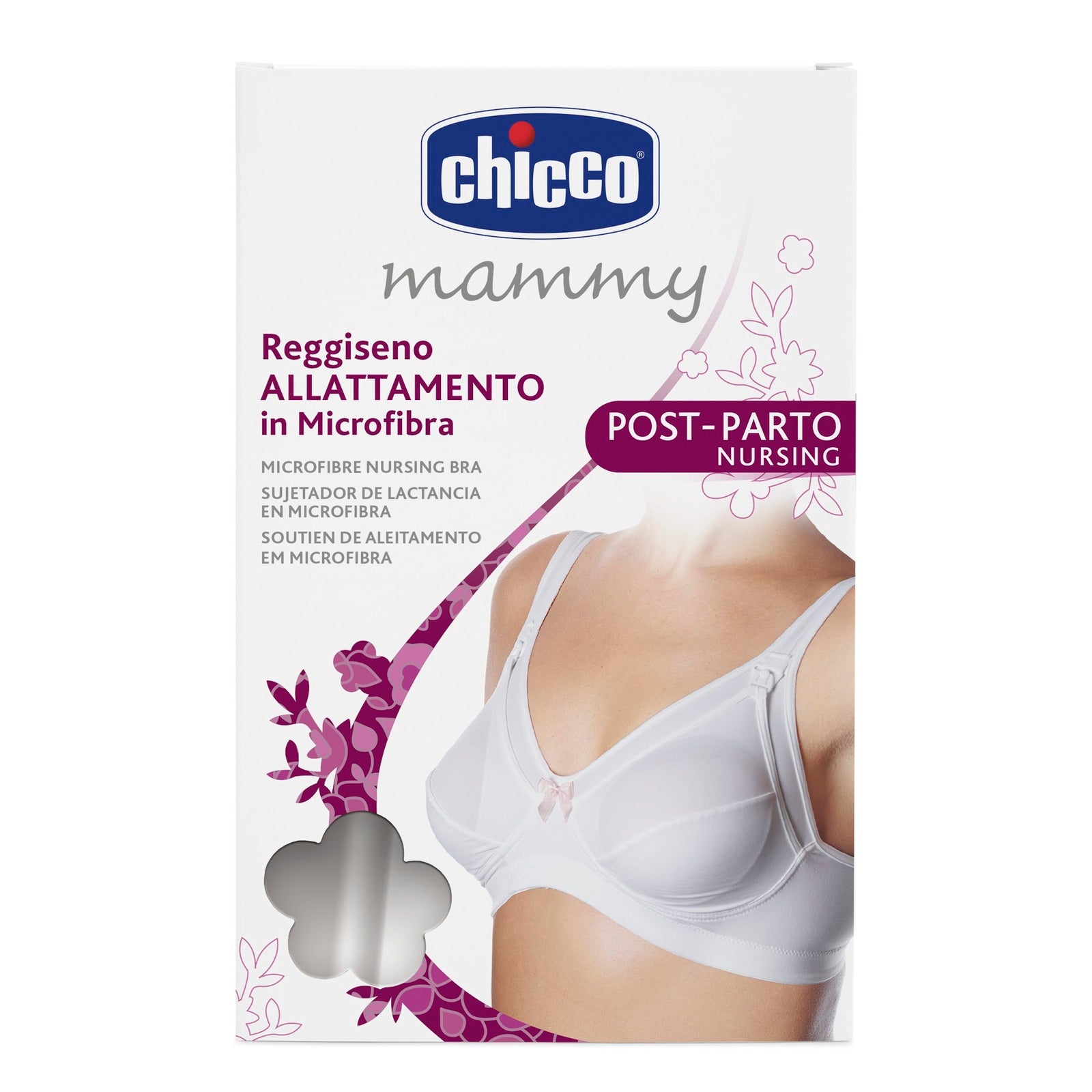 Chicco Soutien de Aleitamento em Microfibra Branco Tamanho 40 Copa C
