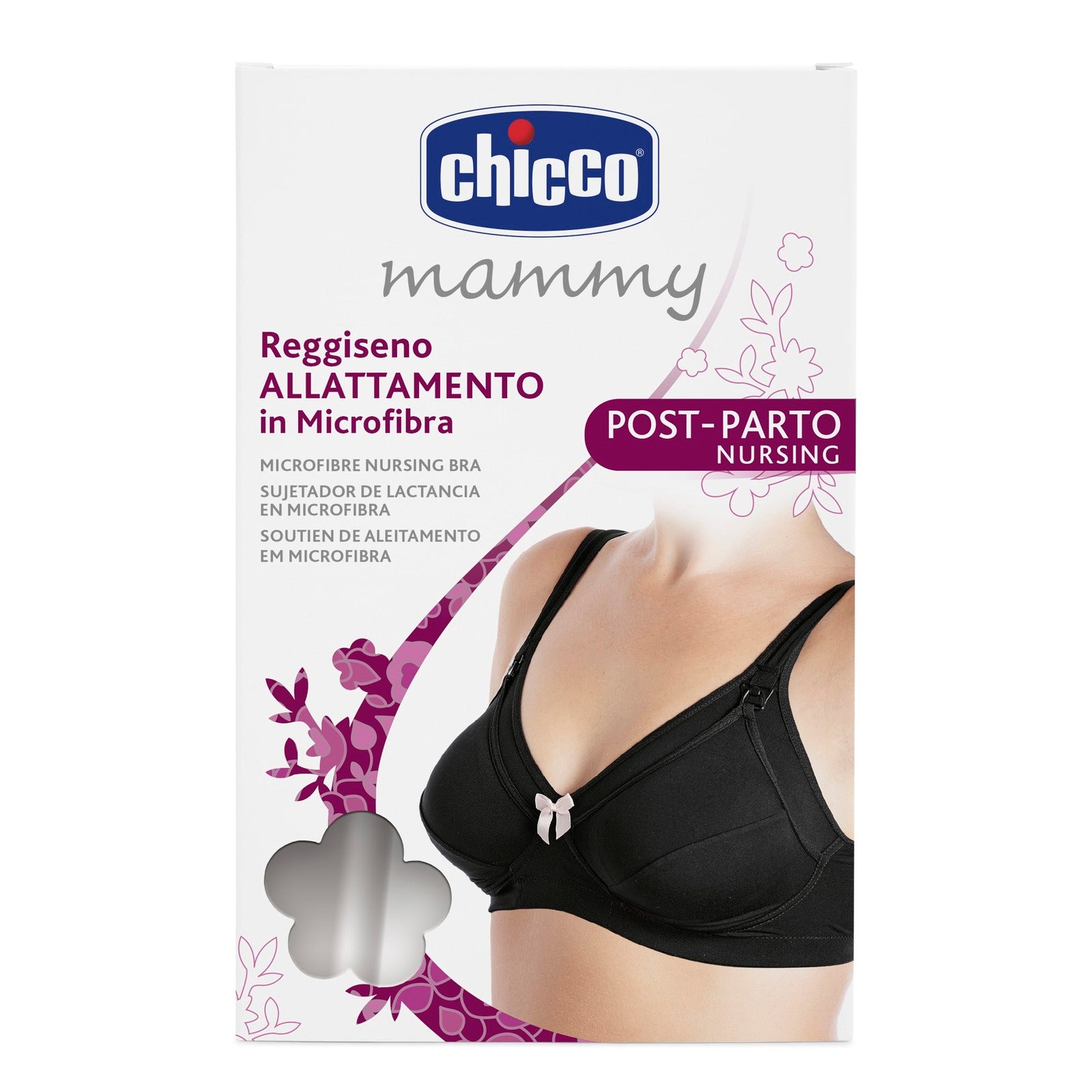 Chicco Soutien de Aleitamento em Microfibra Preto Tamanho 38 Copa D
