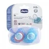 CHICCO CHUPETA PHYSIO AIR AZUL SILICONE 6-12M X2 | WOWFARMA