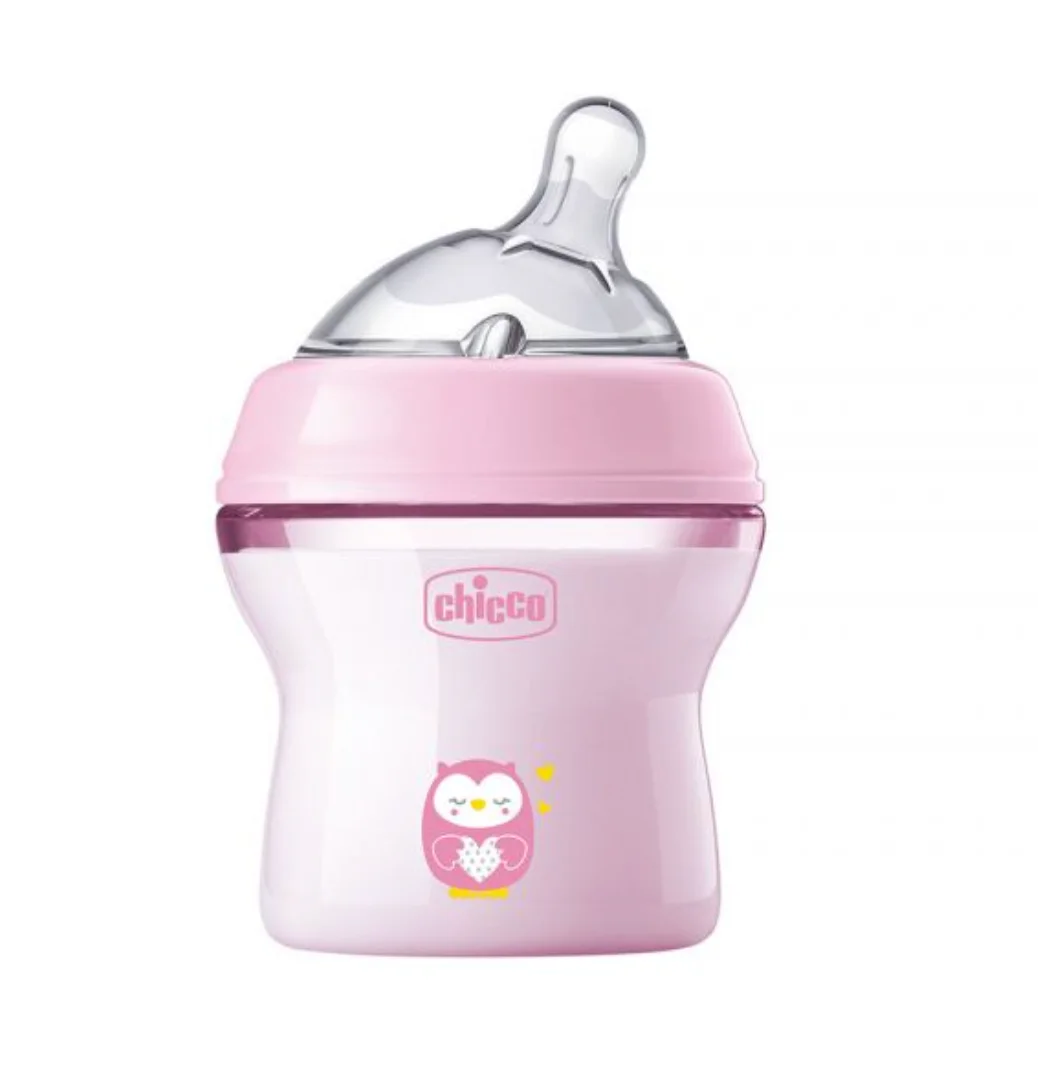 Chicco Biberão NaturalFeeling 150ml Rosa