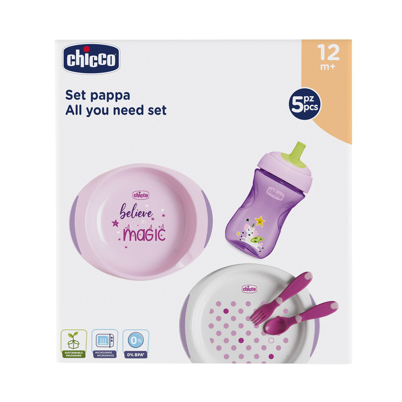 Chicco Conjunto de Papa +12 meses Rosa