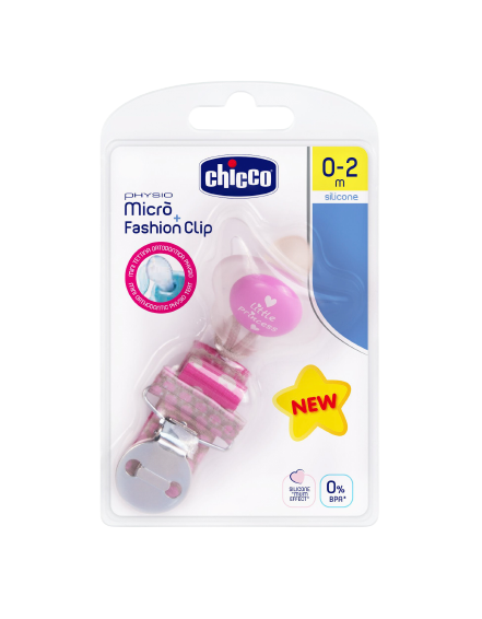 Chicco Pack Micrò 0-2 meses Rosa + Fashion Clip