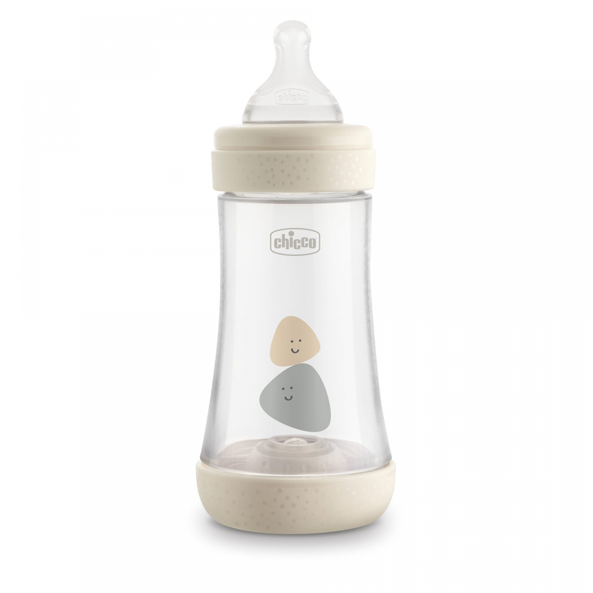 Chicco Biberão Perfect5 Fluxo Médio 2m+ 240ml Bege