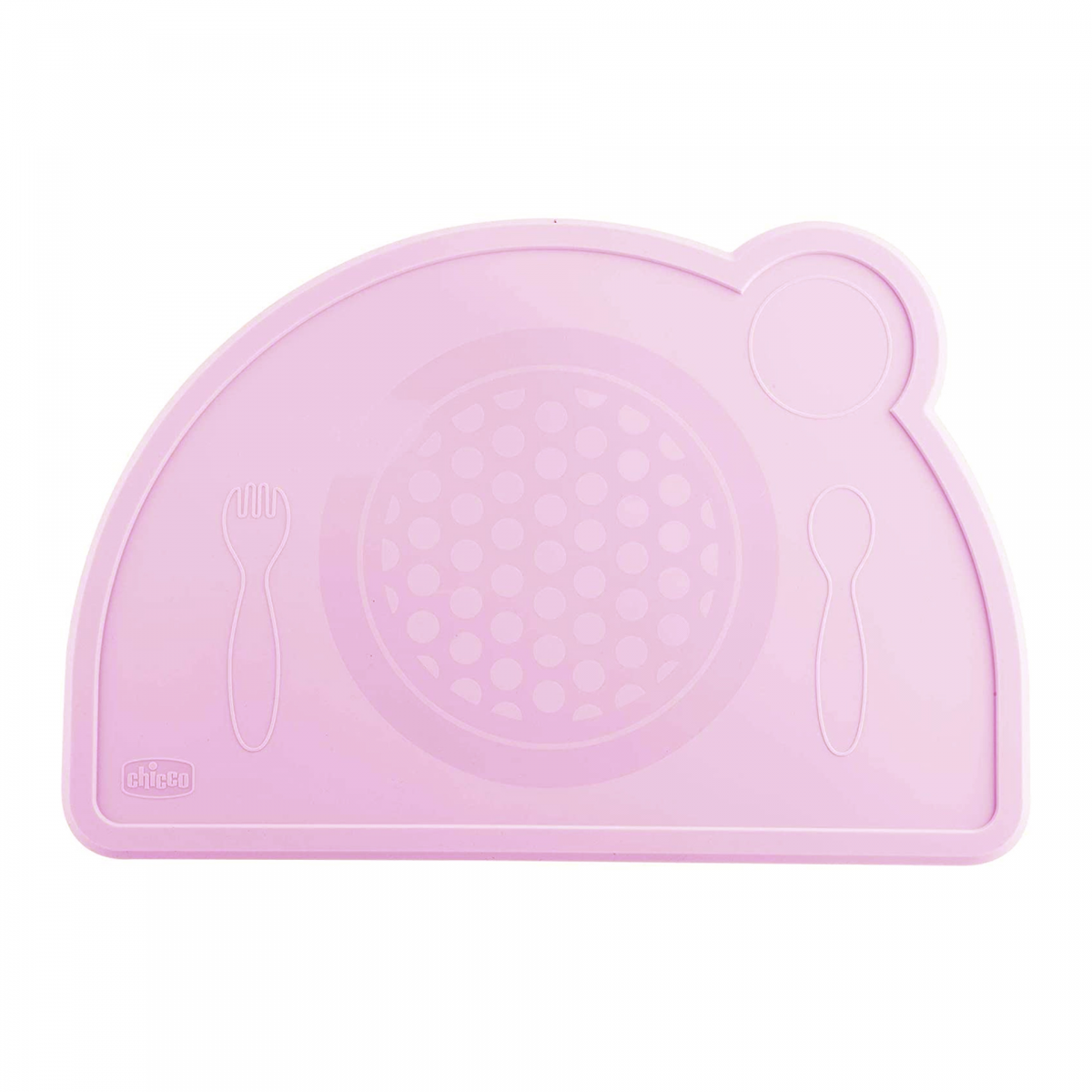 Chicco Take Eat Easy Tabuleiro Silicone Rosa 18m+