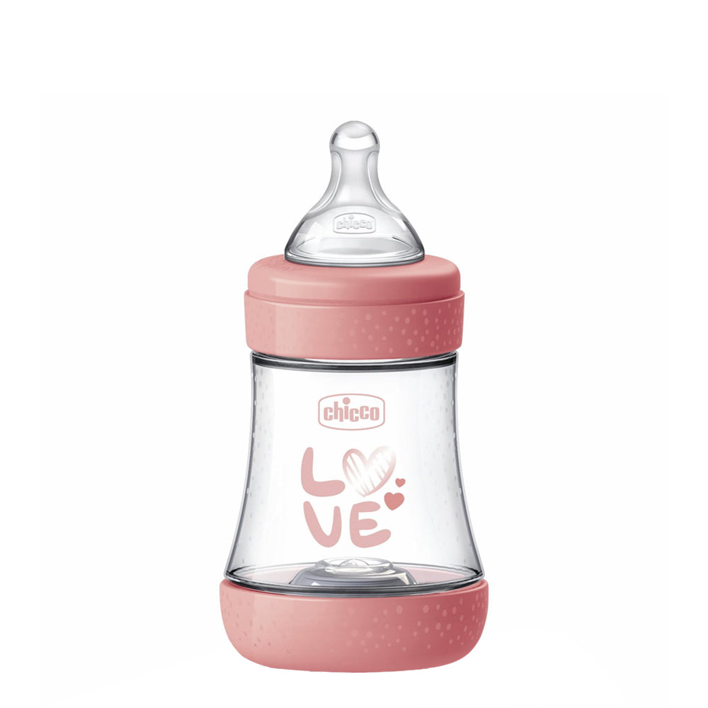 Chicco Biberão Perfect5 +0 meses 150 mL Love Rosa