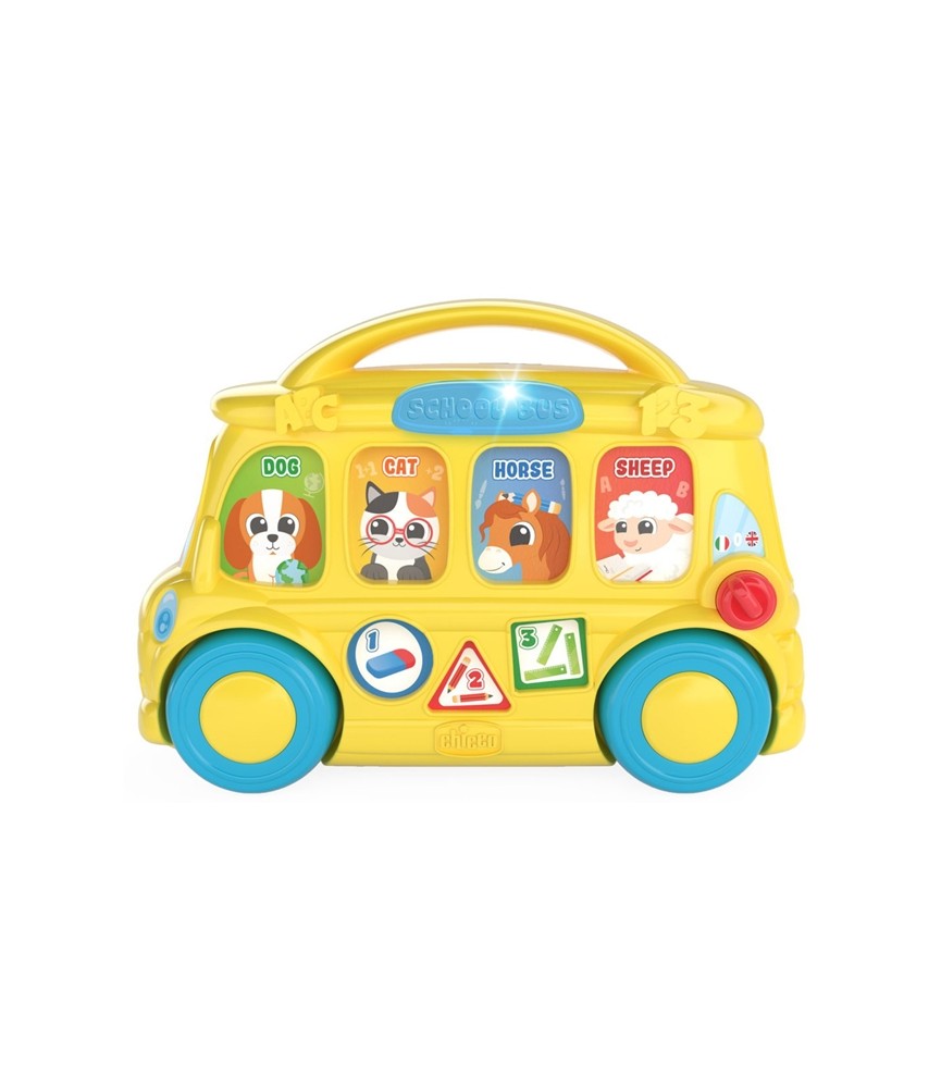 Autocarro Escolar Dos Animais Bilingue PT/EN Chicco
