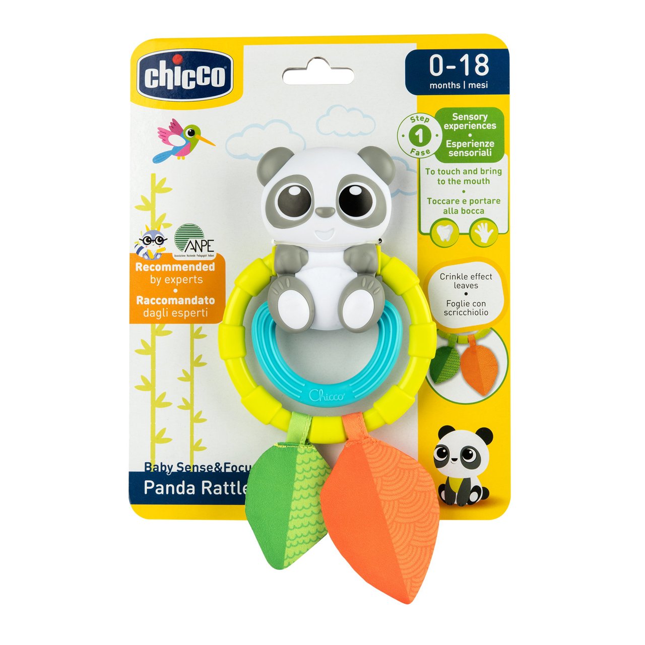 Chicco Roca Panda - Brinquedo Sensorial com Mordedor