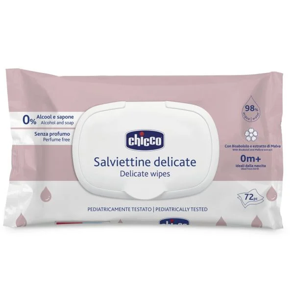 Chicco Toalhitas Delicadas 72 Unidades