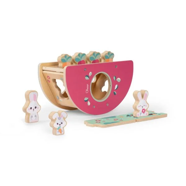 Chicco My Wood Friends A Toca dos Coelhinhos Playset