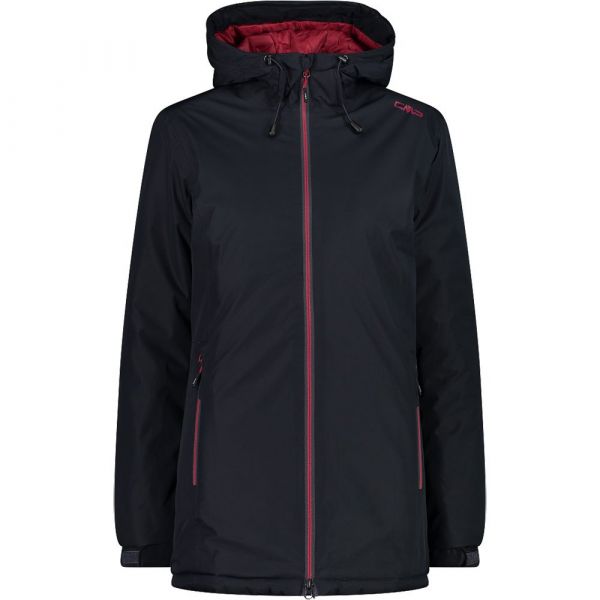 Cmp Long Fix Hood 32z1396 Jacket Cinzento M Mulher