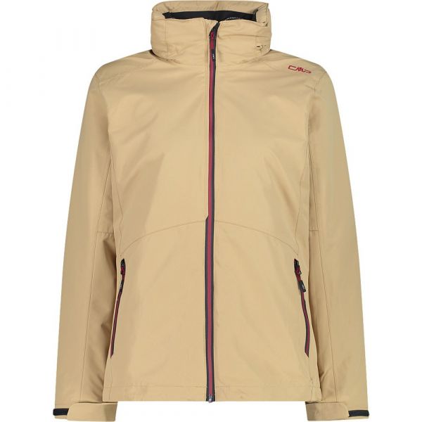 Cmp Zip Hood Detachable Inner 32z1436d Detachable Jacket Castanho L Mulher