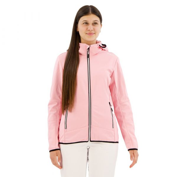 Cmp Zip Hood 32a0456 Softshell Jacket Rosa XS Mulher