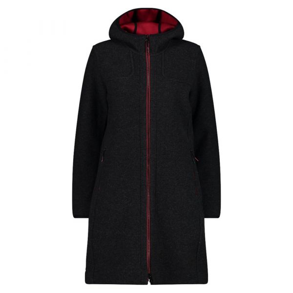 Cmp Fix Hood 32m1616 Jacket Preto S Mulher