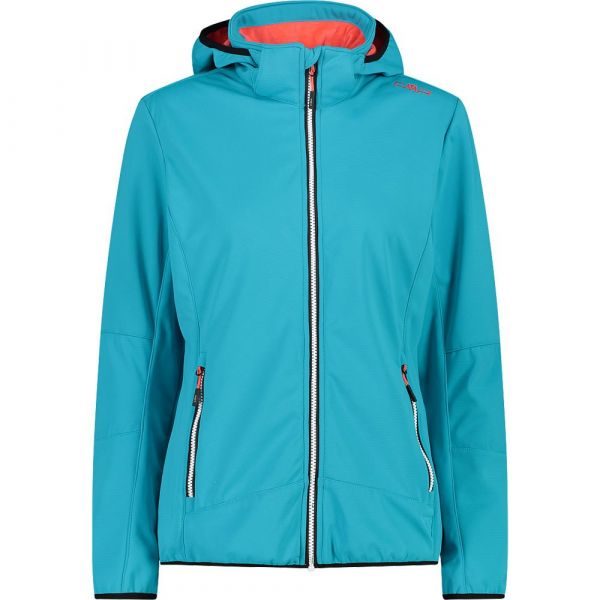 Cmp Zip Hood 32a0456 Softshell Jacket Azul S Mulher