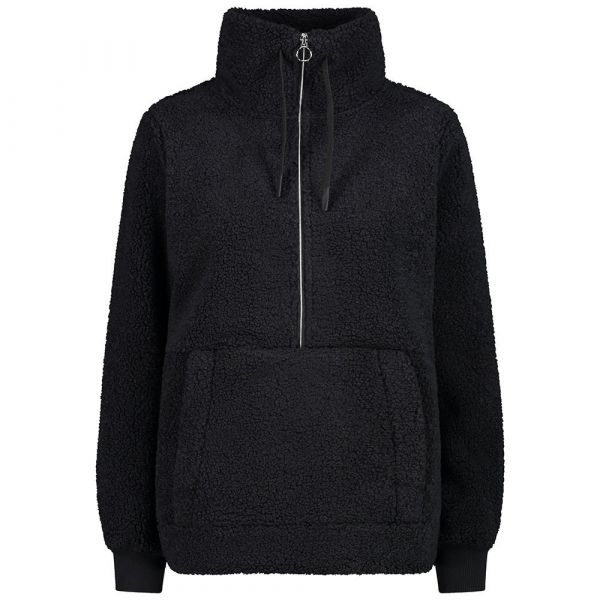 Cmp 32p3806 Half Zip Sweatshirt Preto M Mulher