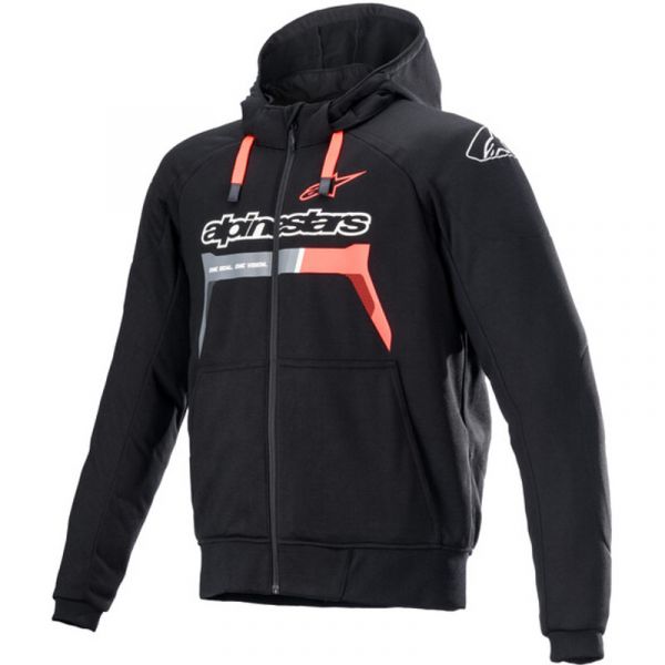 Alpinestars Casacos Chrome Ignition Black Red Fluo S