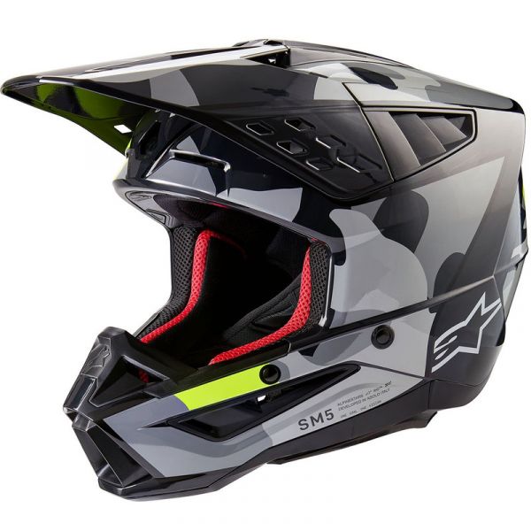 ALPINESTARS Capacete S-M5 Rover 2 Dark Gray / Yellow Fluo Glossy XL
