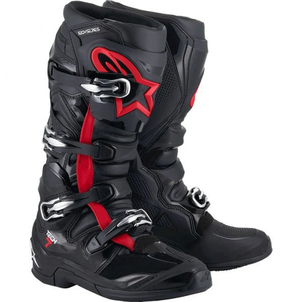 Alpinestars Botas Tech 7 Black / Red Fluo 9