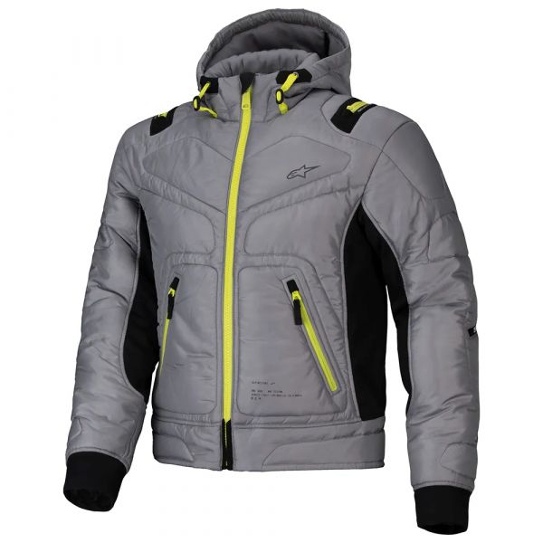Alpinestars Casaco Com Capuz Mohobbs WP Lunar Grey / Lime Punch M