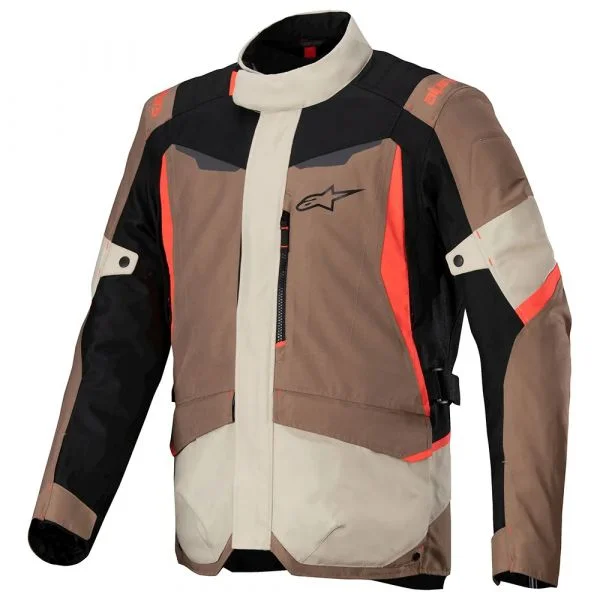 Alpinestars Casaco ST-1 WP Dark Khaki / Sand / Black / Red Fluo XL