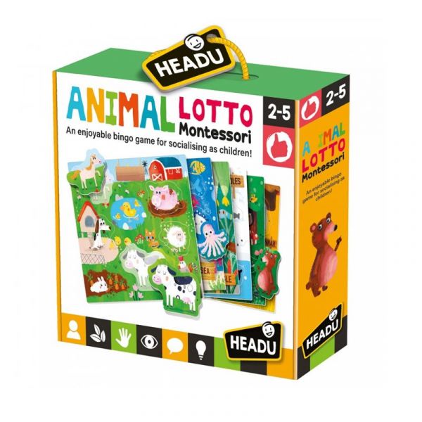 Headu Puzzle Montessori Animal Loto