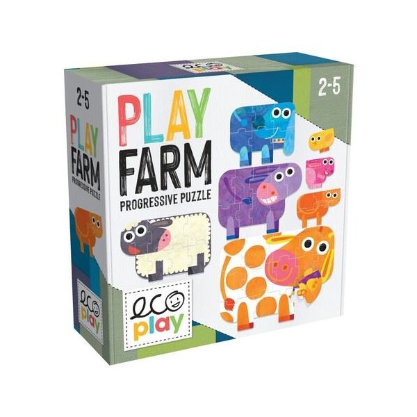 Ecoplay Play Farm Progressive Puzzle