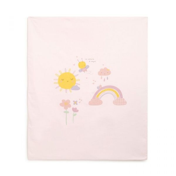 Chicco Manta Algodão Natureza Rosa