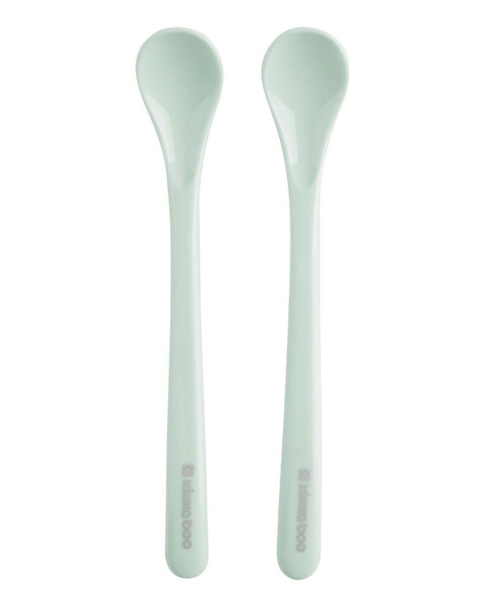 Conjunto de colheres PP 2 peças Brighty Mint Kikkaboo